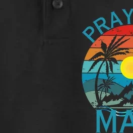 Pray For Maui Hawaii Wildflower Support Men Women Dry Zone Grid Performance Polo