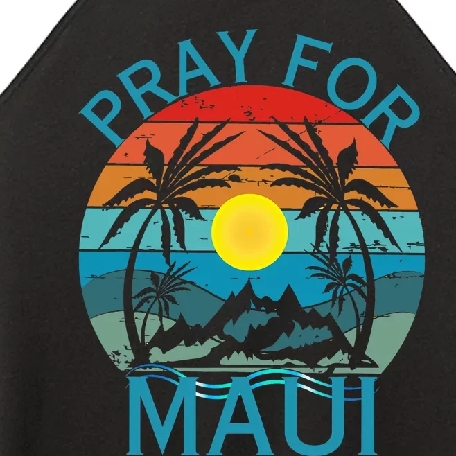 Pray For Maui Hawaii Wildflower Support Men Women Women’s Perfect Tri Rocker Tank