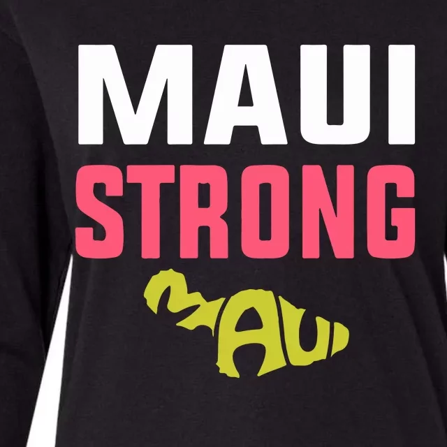 Pray For Maui Hawaii Strong Gift Lahaina Fires Womens Cotton Relaxed Long Sleeve T-Shirt