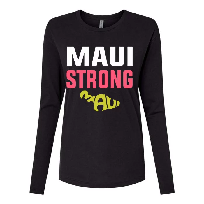 Pray For Maui Hawaii Strong Gift Lahaina Fires Womens Cotton Relaxed Long Sleeve T-Shirt