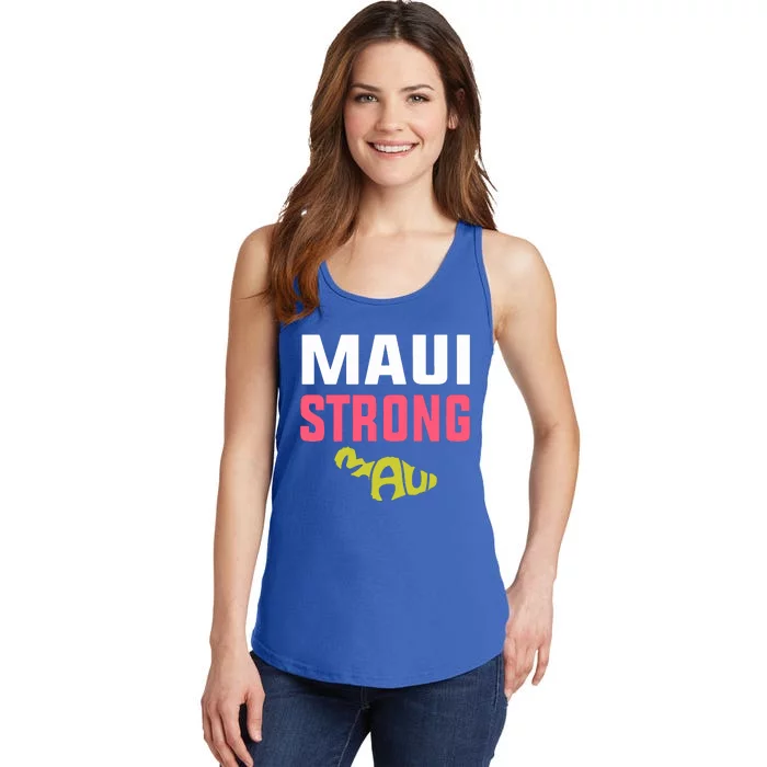 Pray For Maui Hawaii Strong Gift Lahaina Fires Ladies Essential Tank