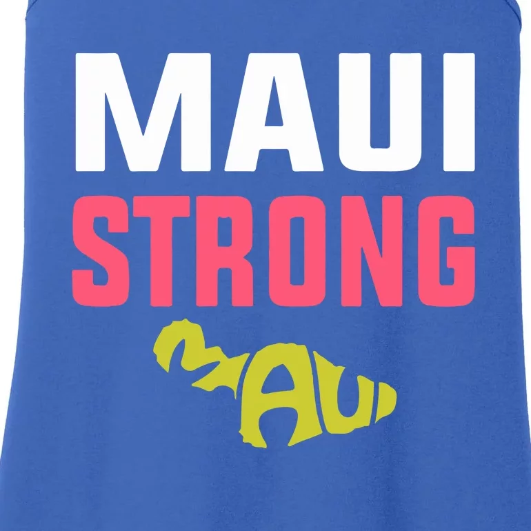 Pray For Maui Hawaii Strong Gift Lahaina Fires Ladies Essential Tank