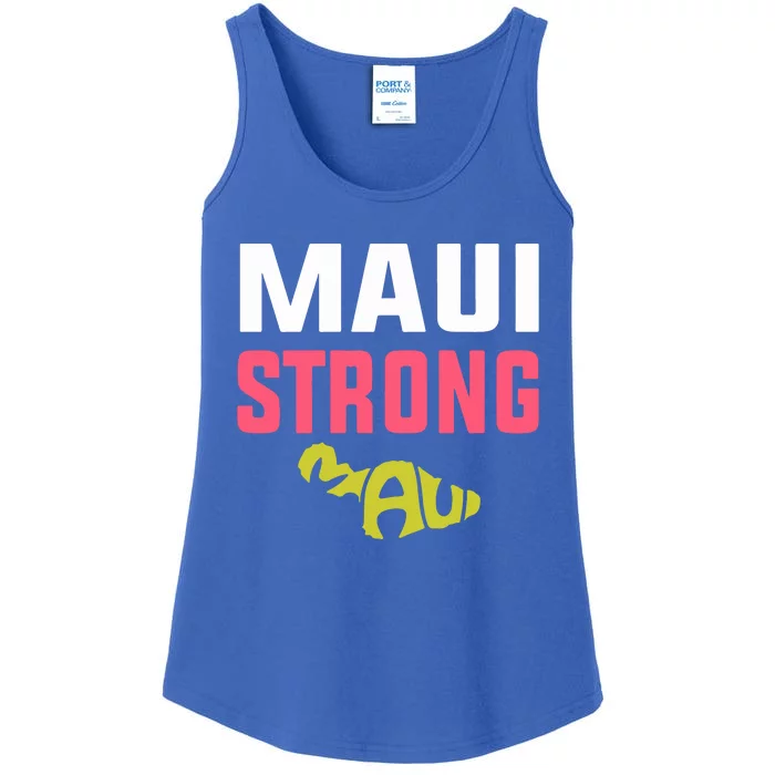 Pray For Maui Hawaii Strong Gift Lahaina Fires Ladies Essential Tank