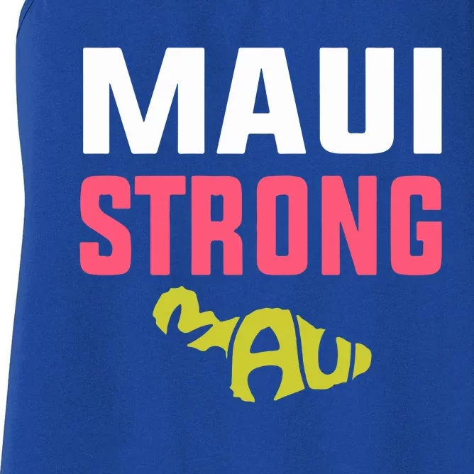 Pray For Maui Hawaii Strong Gift Lahaina Fires Women's Racerback Tank