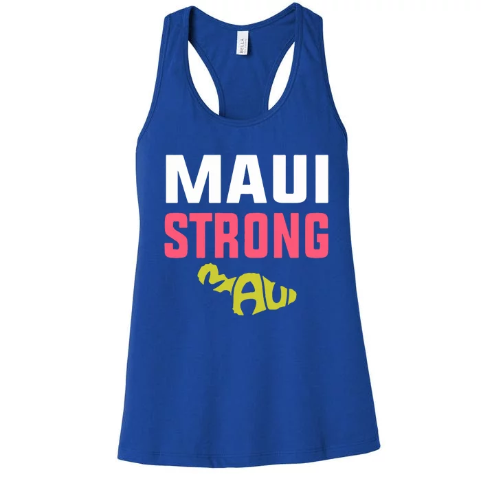 Pray For Maui Hawaii Strong Gift Lahaina Fires Women's Racerback Tank