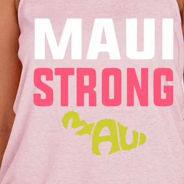 Pray For Maui Hawaii Strong Gift Lahaina Fires Women's Knotted Racerback Tank