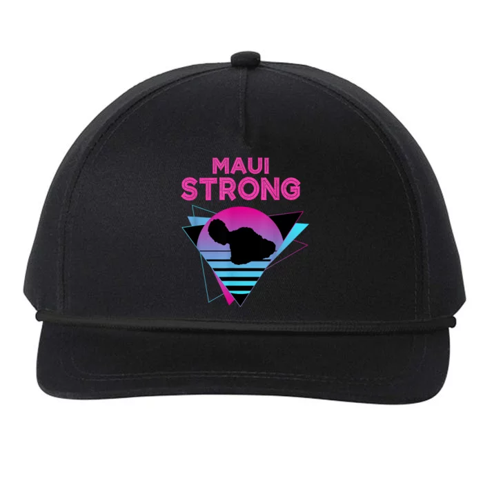 Pray For Maui Hawaii Strong Vintage Maui Hawaii Strong Snapback Five-Panel Rope Hat