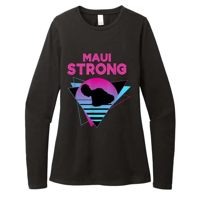 Pray For Maui Hawaii Strong Vintage Maui Hawaii Strong Womens CVC Long Sleeve Shirt