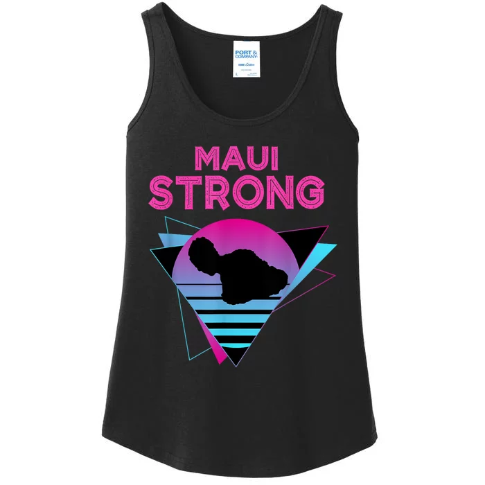 Pray For Maui Hawaii Strong Vintage Maui Hawaii Strong Ladies Essential Tank