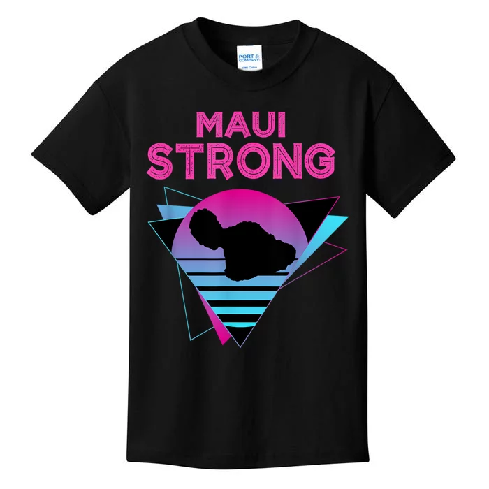 Pray For Maui Hawaii Strong Vintage Maui Hawaii Strong Kids T-Shirt