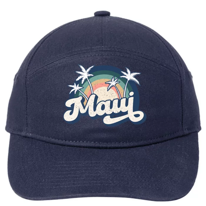 Pray For Maui Hawaii Strong Retro 7-Panel Snapback Hat