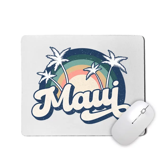 Pray For Maui Hawaii Strong Retro Mousepad