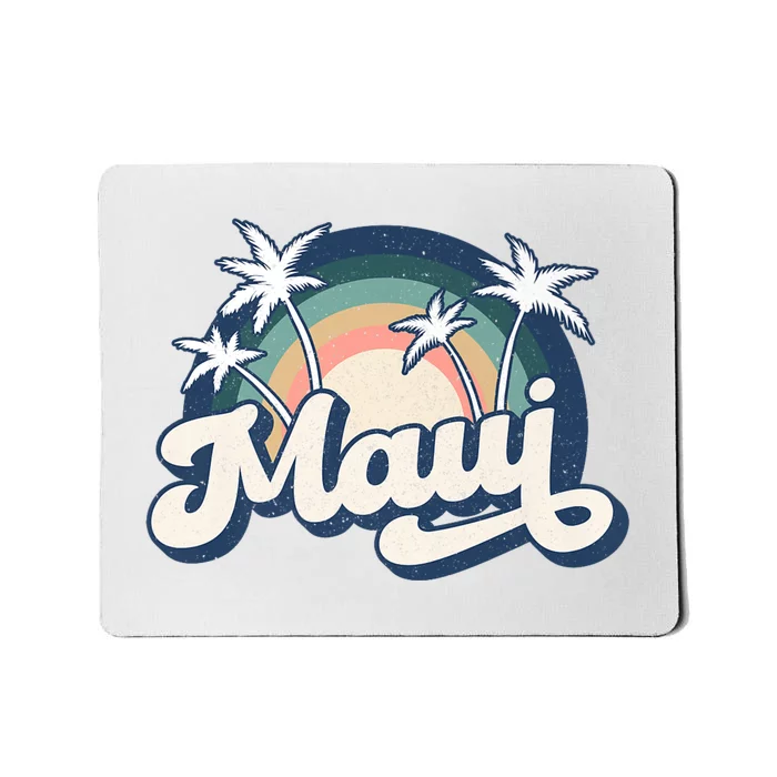 Pray For Maui Hawaii Strong Retro Mousepad