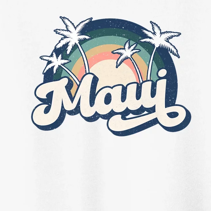 Pray For Maui Hawaii Strong Retro Toddler T-Shirt