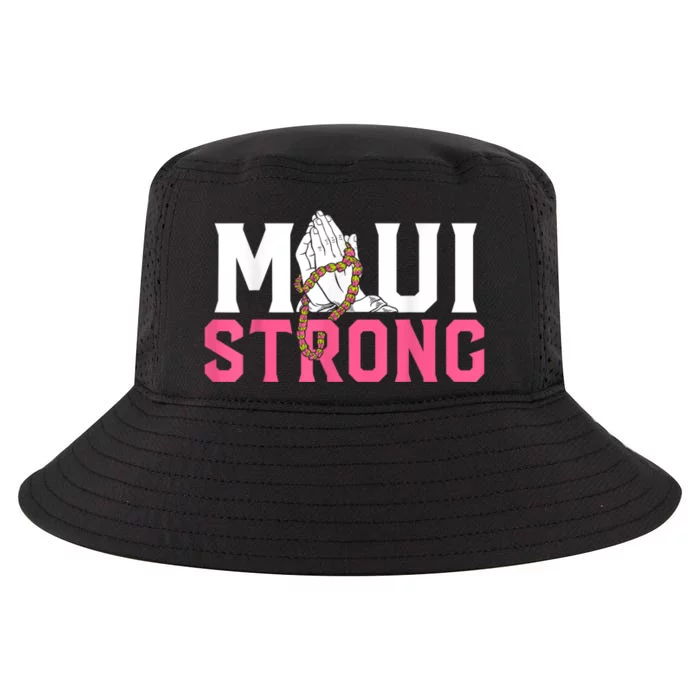 Pray For Maui Hawaii Strong Cool Comfort Performance Bucket Hat