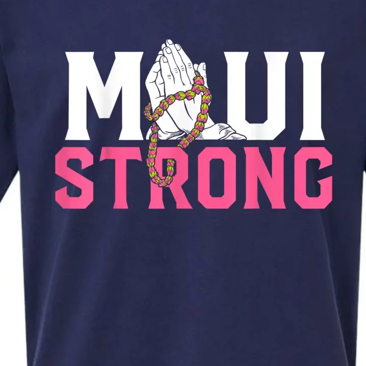 Pray For Maui Hawaii Strong Sueded Cloud Jersey T-Shirt