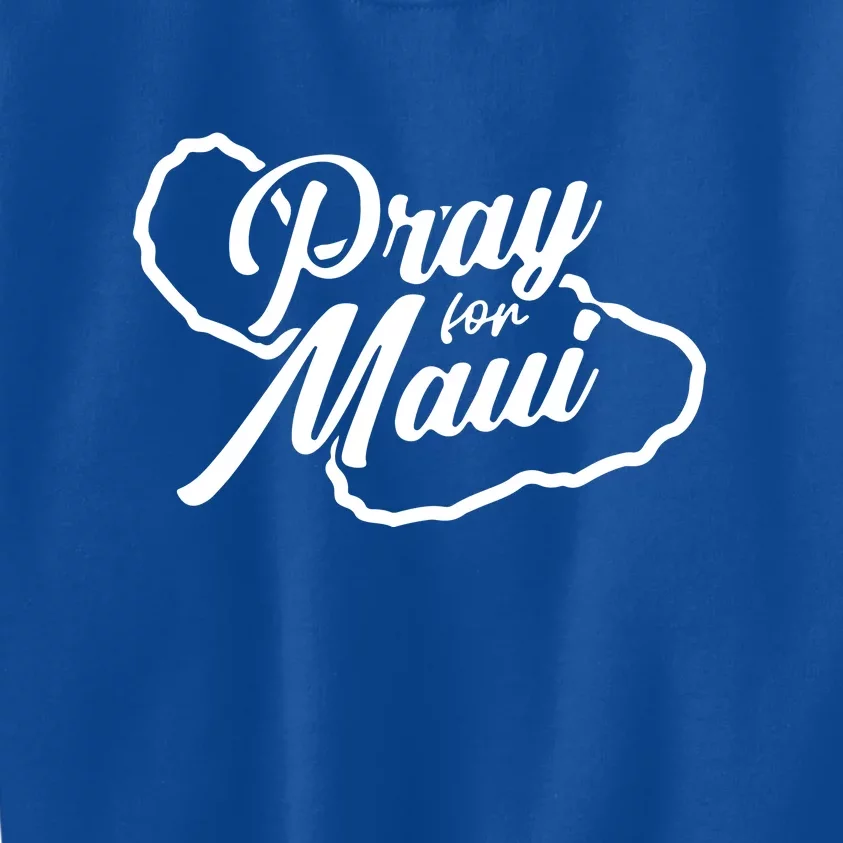 Pray For Maui Lahaina Fires Hawaii Strong Gift Kids Sweatshirt