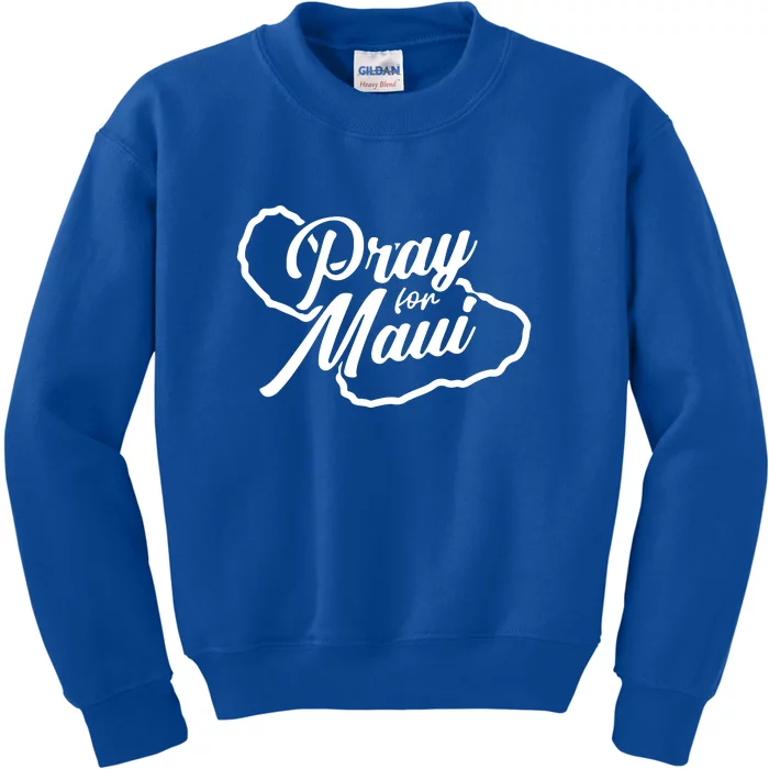 Pray For Maui Lahaina Fires Hawaii Strong Gift Kids Sweatshirt