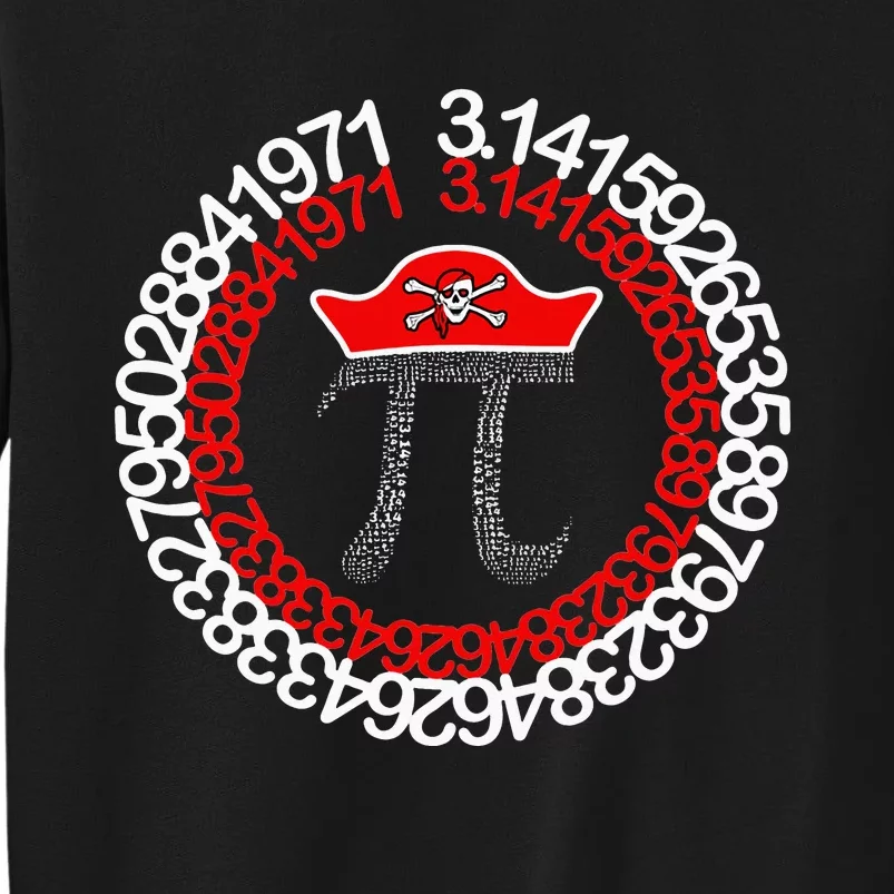 Pirate - Funny Math Geek 3.14 Hat Hook Pi Day Pun Tall Sweatshirt