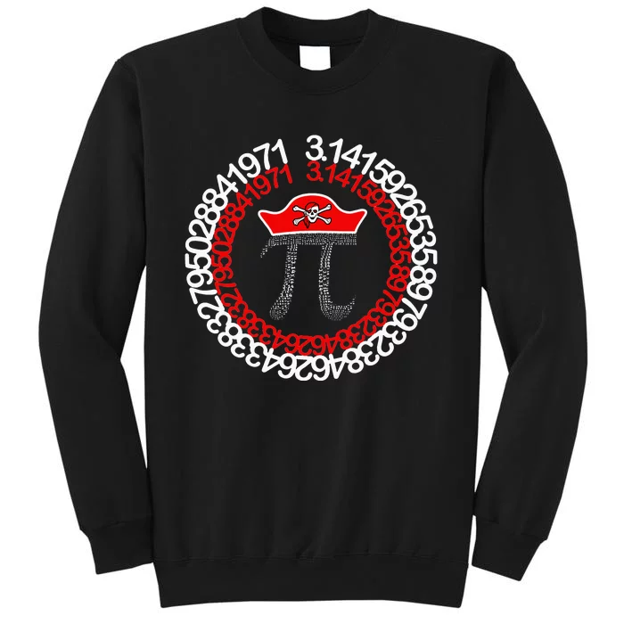 Pirate - Funny Math Geek 3.14 Hat Hook Pi Day Pun Tall Sweatshirt