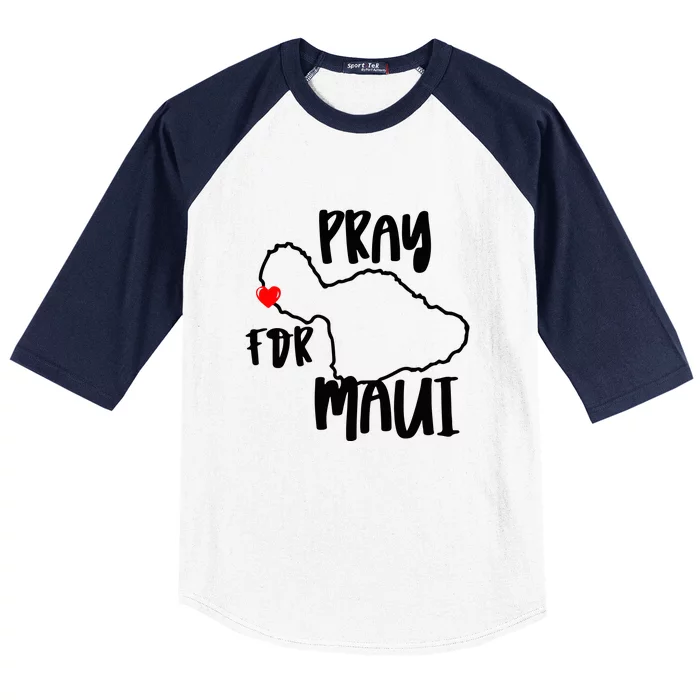 Pray For Maui Hawaii Strong Gift Maui Support Baseball Sleeve Shirt