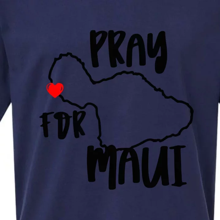 Pray For Maui Hawaii Strong Gift Maui Support Sueded Cloud Jersey T-Shirt