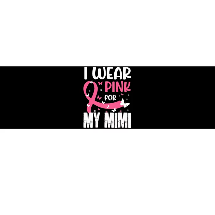 Pink For My Mimi Breast Cancer Awareness Butterfly Bumper Sticker