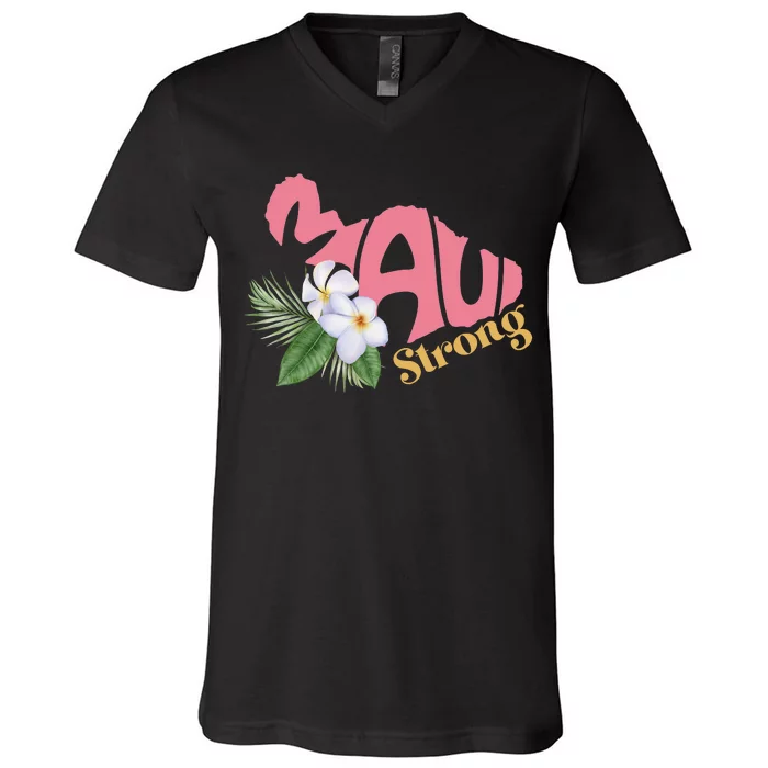 Pray For Maui Strong Hawaii V-Neck T-Shirt