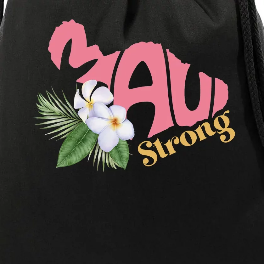 Pray For Maui Strong Hawaii Drawstring Bag