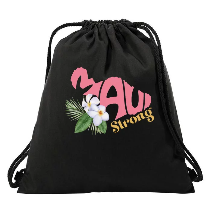 Pray For Maui Strong Hawaii Drawstring Bag