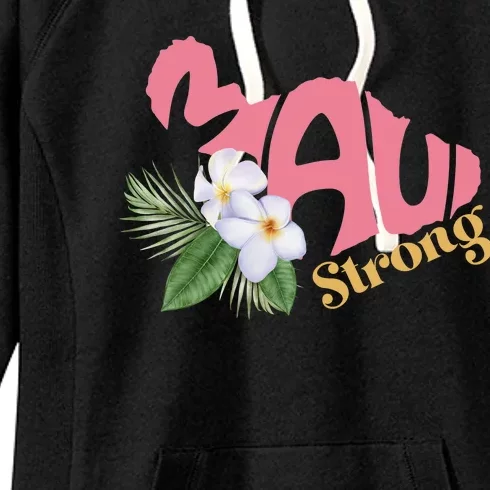 Pray For Maui Strong Hawaii Women's Fleece Hoodie