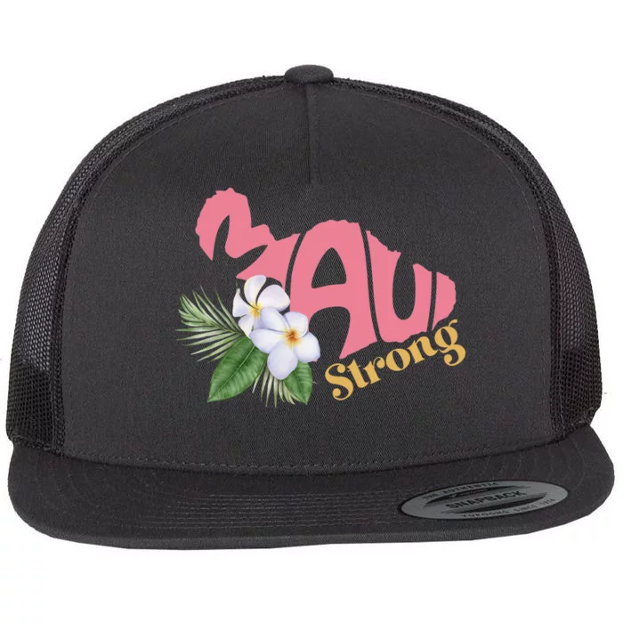 Pray For Maui Strong Hawaii Flat Bill Trucker Hat