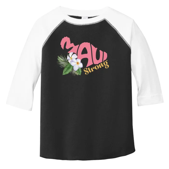 Pray For Maui Strong Hawaii Toddler Fine Jersey T-Shirt