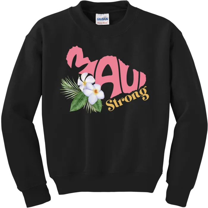 Pray For Maui Strong Hawaii Kids Sweatshirt