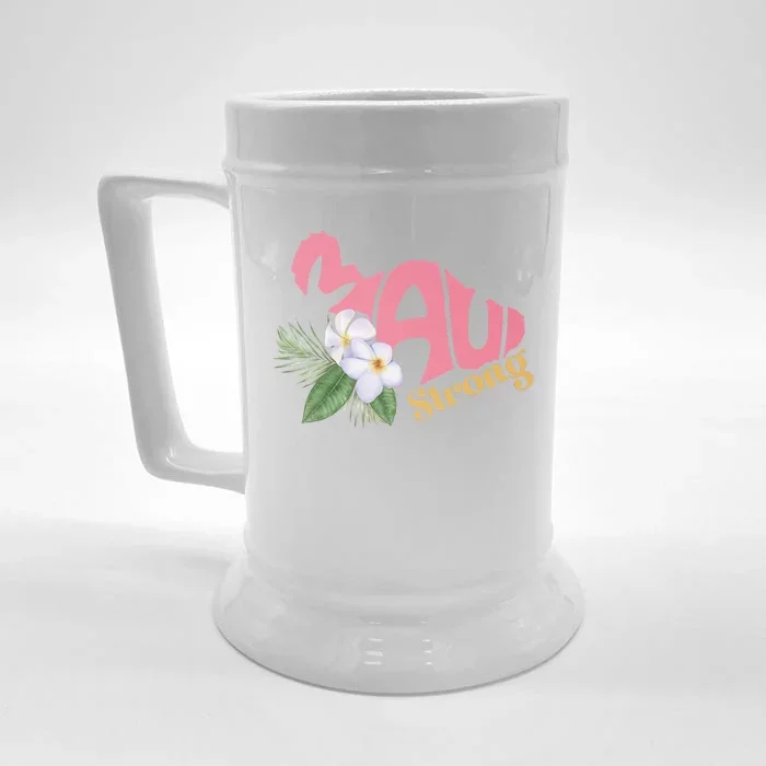 Pray For Maui Strong Hawaii Front & Back Beer Stein