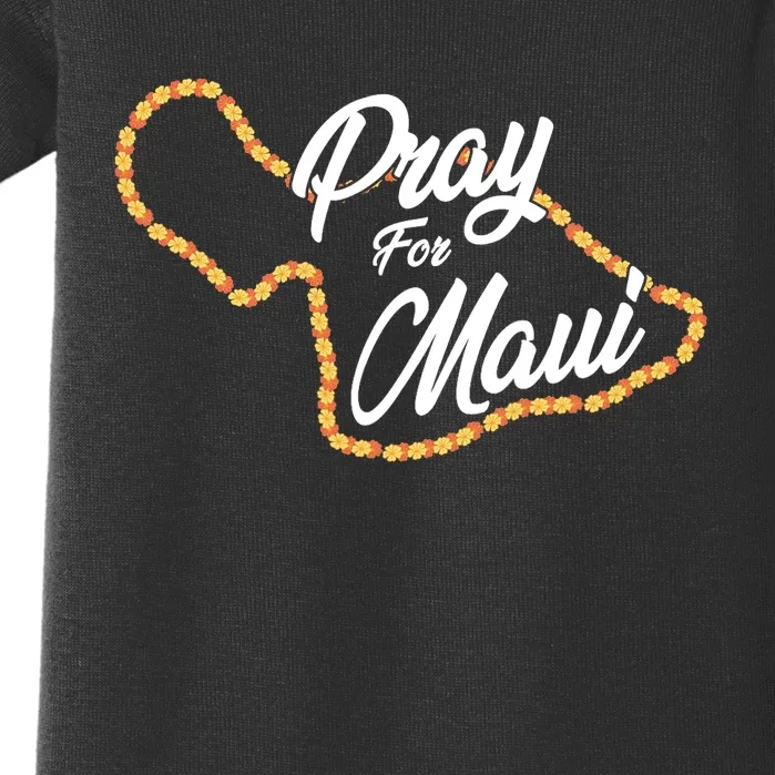 Pray For Maui Hawaii Strong Maui Wildfire Relief Baby Bodysuit