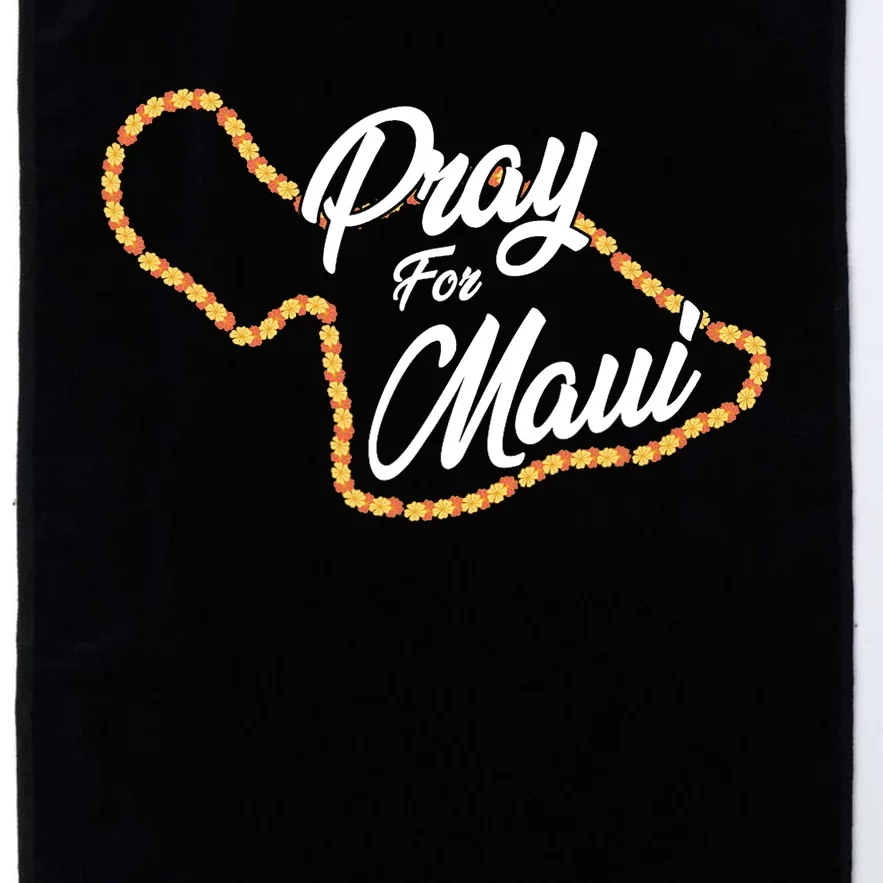 Pray For Maui Hawaii Strong Maui Wildfire Relief Platinum Collection Golf Towel