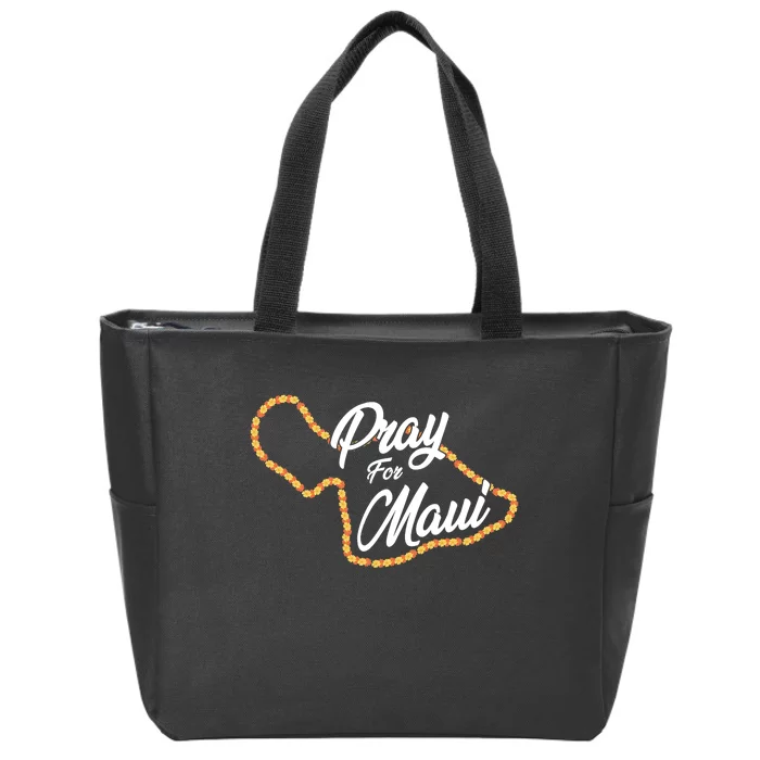 Pray For Maui Hawaii Strong Maui Wildfire Relief Zip Tote Bag