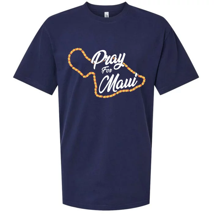 Pray For Maui Hawaii Strong Maui Wildfire Relief Sueded Cloud Jersey T-Shirt