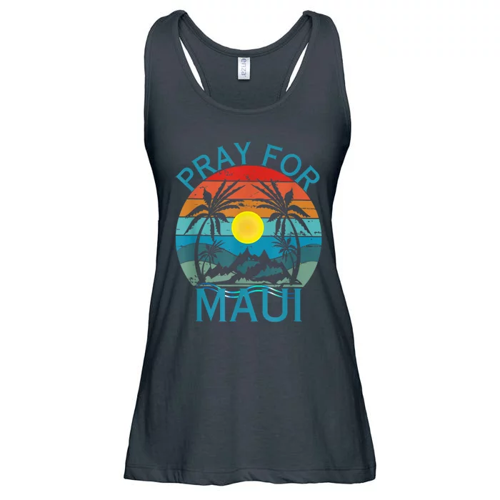 Pray For Maui Hawaii Strong Ladies Essential Flowy Tank