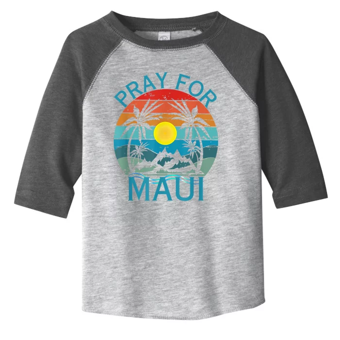 Pray For Maui Hawaii Strong Toddler Fine Jersey T-Shirt