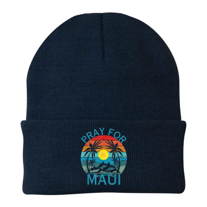 Pray For Maui Hawaii Strong Knit Cap Winter Beanie