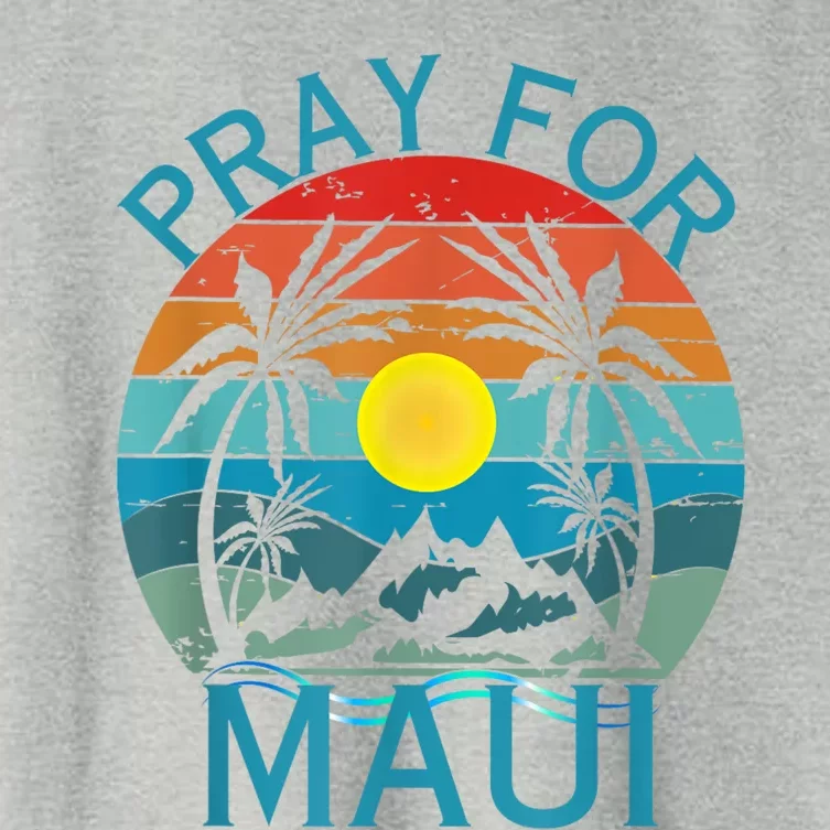 Pray For Maui Hawaii Strong Women's Crop Top Tee