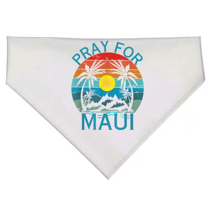 Pray For Maui Hawaii Strong USA-Made Doggie Bandana