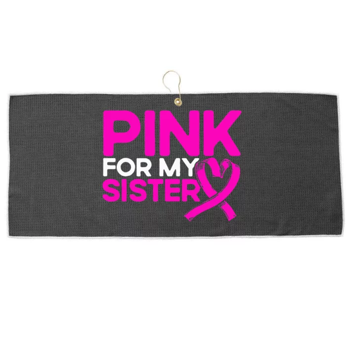 P.I.N.K. For My Sister P.I.N.K Breast Cancer Awareness Large Microfiber Waffle Golf Towel