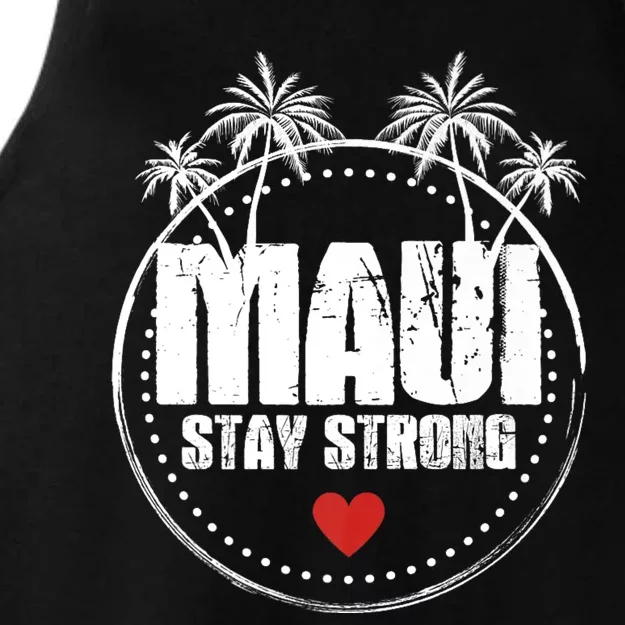 Pray For Maui Hawaii Strong Maui Ladies Tri-Blend Wicking Tank