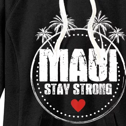 Pray For Maui Hawaii Strong Maui Women's Fleece Hoodie