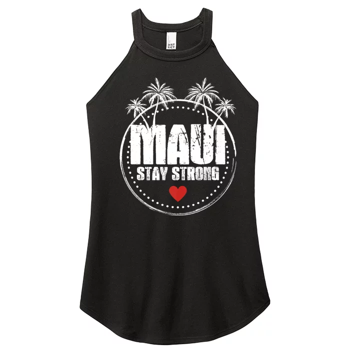 Pray For Maui Hawaii Strong Maui Women’s Perfect Tri Rocker Tank