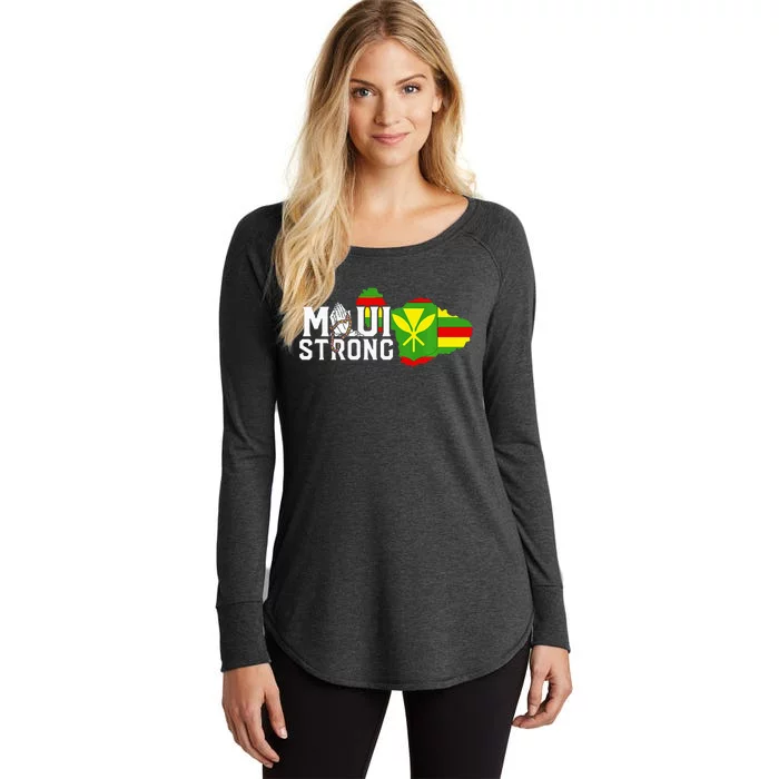 Pray For Maui Hawaii Strong Maui Wildfire Support Men Women Women's Perfect Tri Tunic Long Sleeve Shirt