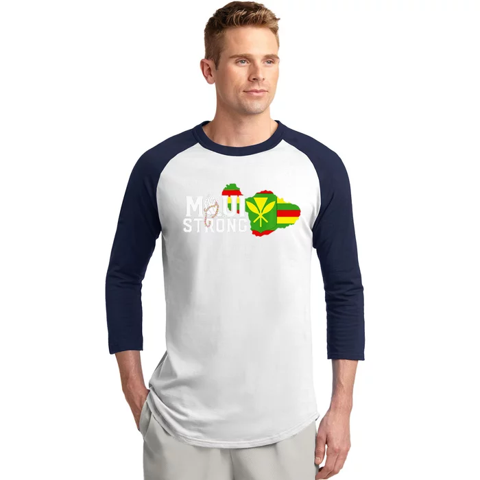 Pray For Maui Hawaii Strong Maui Wildfire Support Men Women Baseball Sleeve Shirt